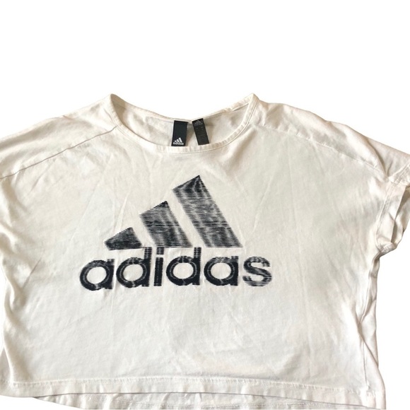 Adidas Short Sleeve W Sid Graph Ii T-Shirt White XS Over-Sized Sporty Athletic - Picture 3 of 5